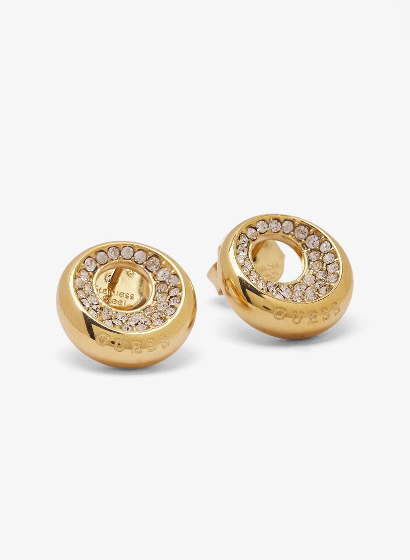 GUESS 12Mm Coin Pave Studs - Image 3