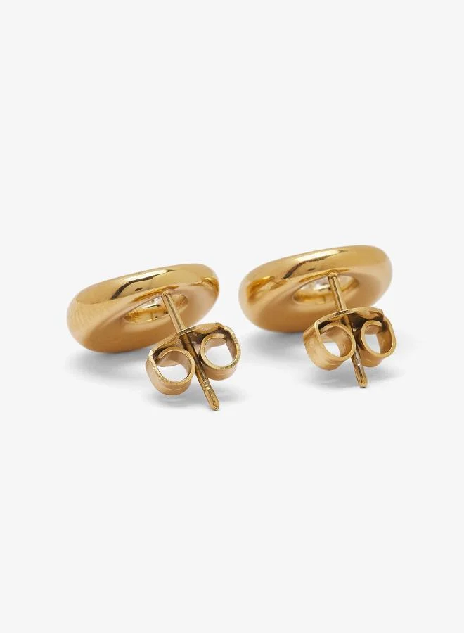 GUESS  12Mm Coin Pave Studs for Women | Best Price UAE