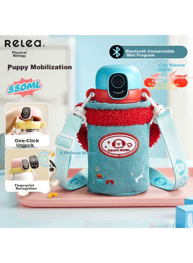 Relea Smart Fingerprint Cup With Bluetooth Unlock And Password, Children's Insulated Cup With 316l Straw, Student Water Bottle, Birthday Gift - Image 1