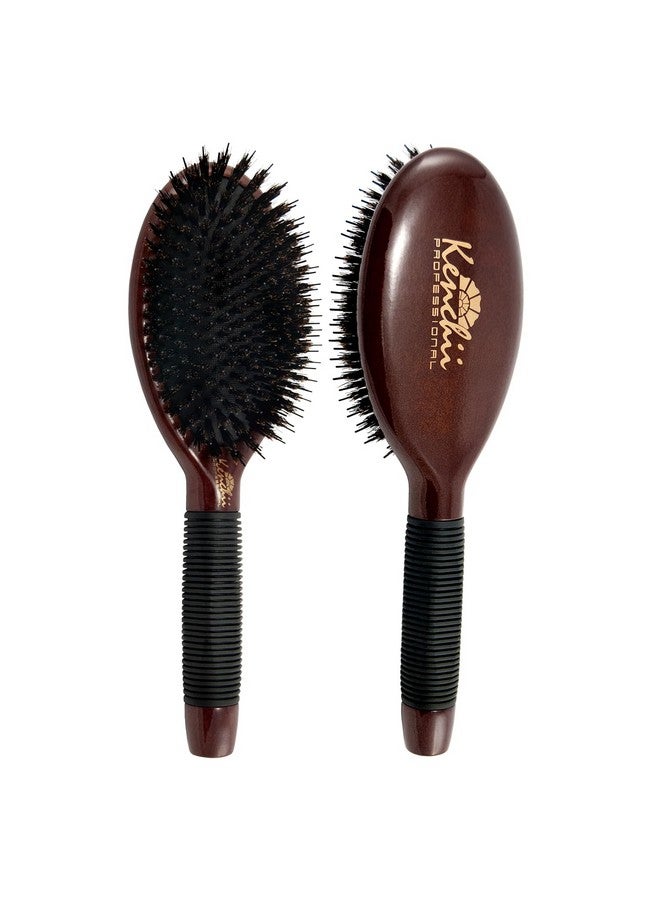 Kenchii Boar And Nylon Bristle Dog/Cat Grooming Brush With Onepiece Maple Bodychoose Size Large Small (Large) - Image 1
