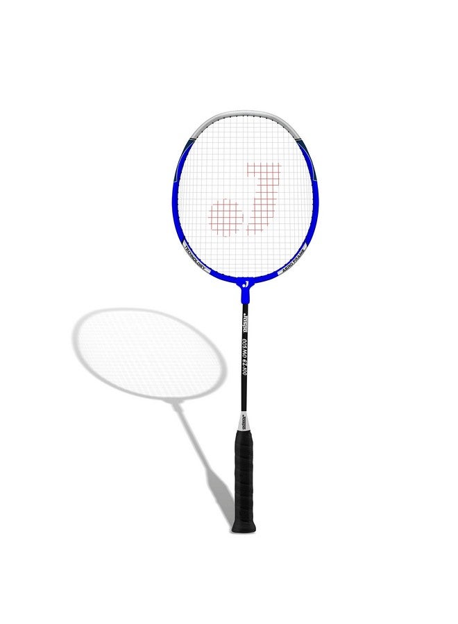 Jaspo Cosmo Ez 100 Nanotech I Carbon Fiber Badminton (Racquet + Bag, Navy Blue) - Image 1