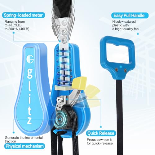 Glitz Cervical Neck Traction Device for Home Use Portable Neck Stretcher Hammock Over Door for Neck Pain Relief Neck Sling for Spine Decompression - Image 5