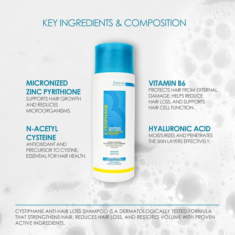Biorga Cystiphane Anti-Hair Loss Shampoo 200 ml - Image 3