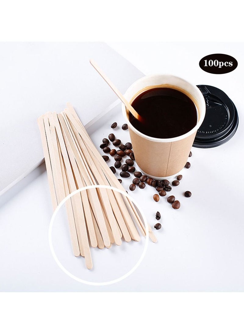 فليلي مجموعة أعواد تقليب القهوة مكونة من 100 قطعة - Image 1