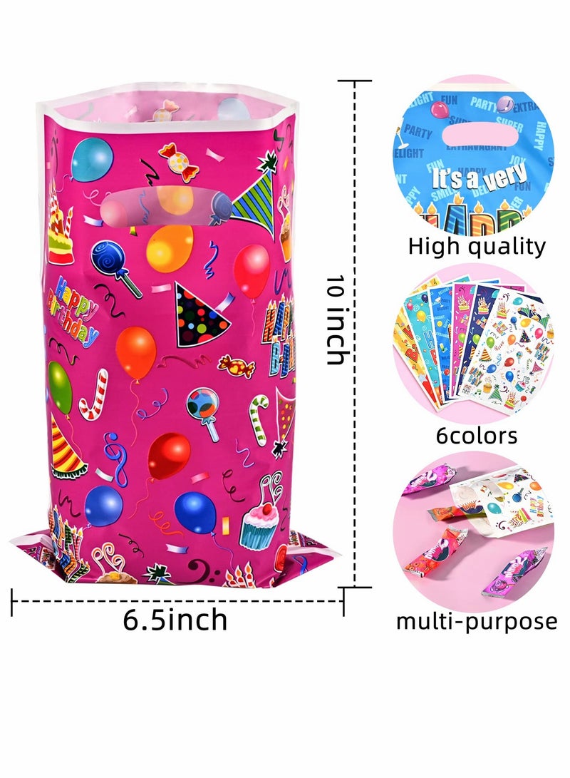 60 Pcs Kids Birthday Party Favor Bags - Colorful Goodie Bags for Candy & Small Gifts, Perfect Loot Bags for Celebrations! - Image 5
