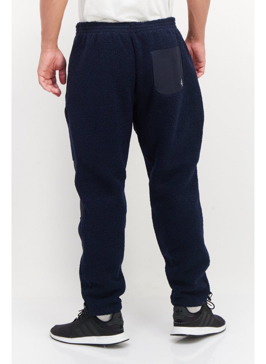 Fourlaps - Men Regular Fit Lead Sherpa Pants, Navy - Image 1