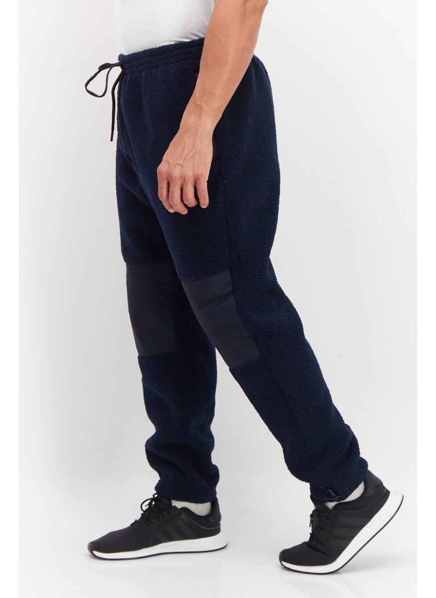 Fourlaps - Men Regular Fit Lead Sherpa Pants, Navy - Image 1