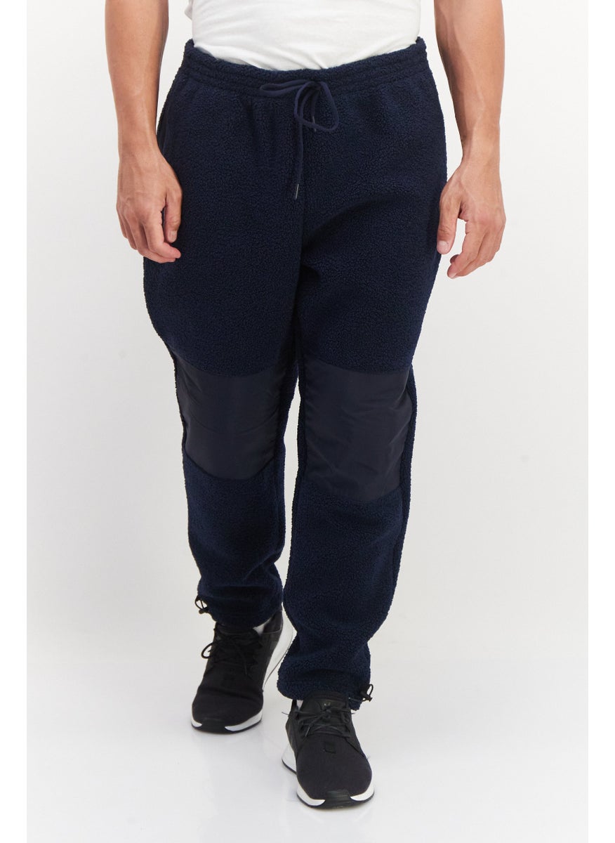 Fourlaps - Men Regular Fit Lead Sherpa Pants, Navy - Image 1