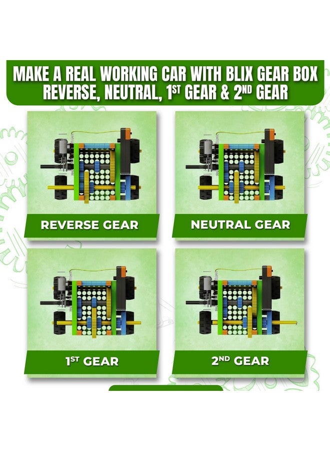 Blix Robotix - Gears Box, Science Kit, Educational DIY Building Set, Construction Toys, STEM Toys for 9+ Years Boys and Girls - Image 4