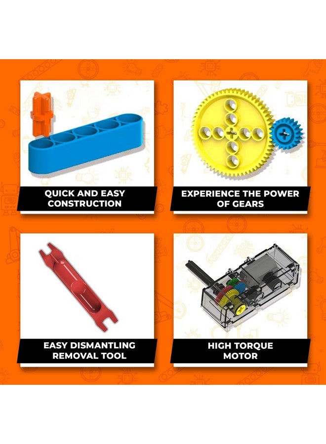 Blix Robotix - Gears Box, Science Kit, Educational DIY Building Set, Construction Toys, STEM Toys for 9+ Years Boys and Girls - Image 3