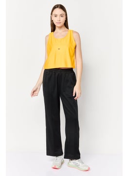 adidas Originals Women Sportswear Fit Brand Logo Reversible Outdoor Crop Jersey, Yellow  - Image 3