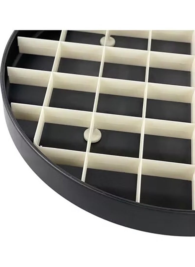 Arabest Dessert Containers, 35cm Non Stick Cake Collection, 100% Food Grade Material, Round Cake Containers with Plastic Dividers (Black)  - Image 3