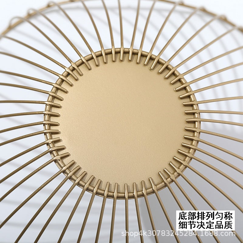 Nordic Style Iron Fruit Plate Household Modern Living Room Coffee Table Fruit Basin Snack Dried Fruit Plate Internet Popular Creative Fruit Basket - Image 5