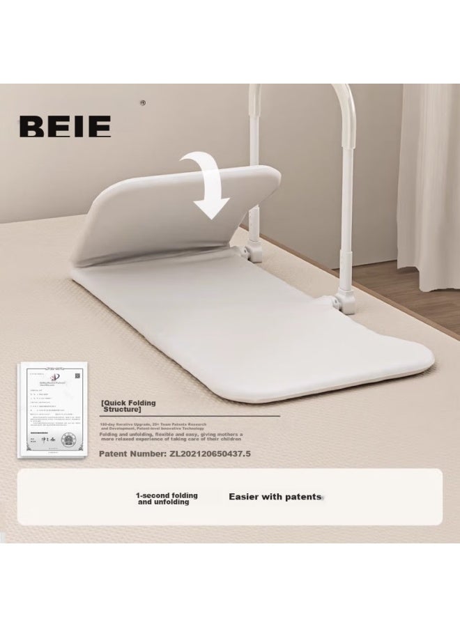 Beie Butterfly Bed Guard, Portable Foldable Bedside Barrier, Protective Rail, Single-sided, Mother-of White, 1.2m - Image 5