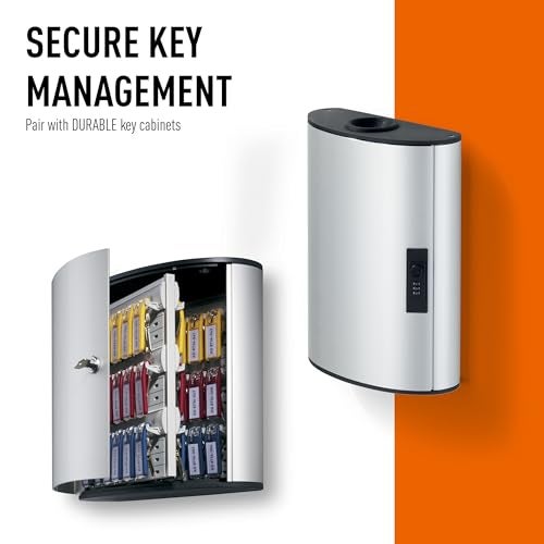 Durable Key Clips - for Clear and Easy Organization of Keys - Perfect for Use with DURABLE Key Safes - Pack of 6 Innovative Key Clips in Black - Image 3