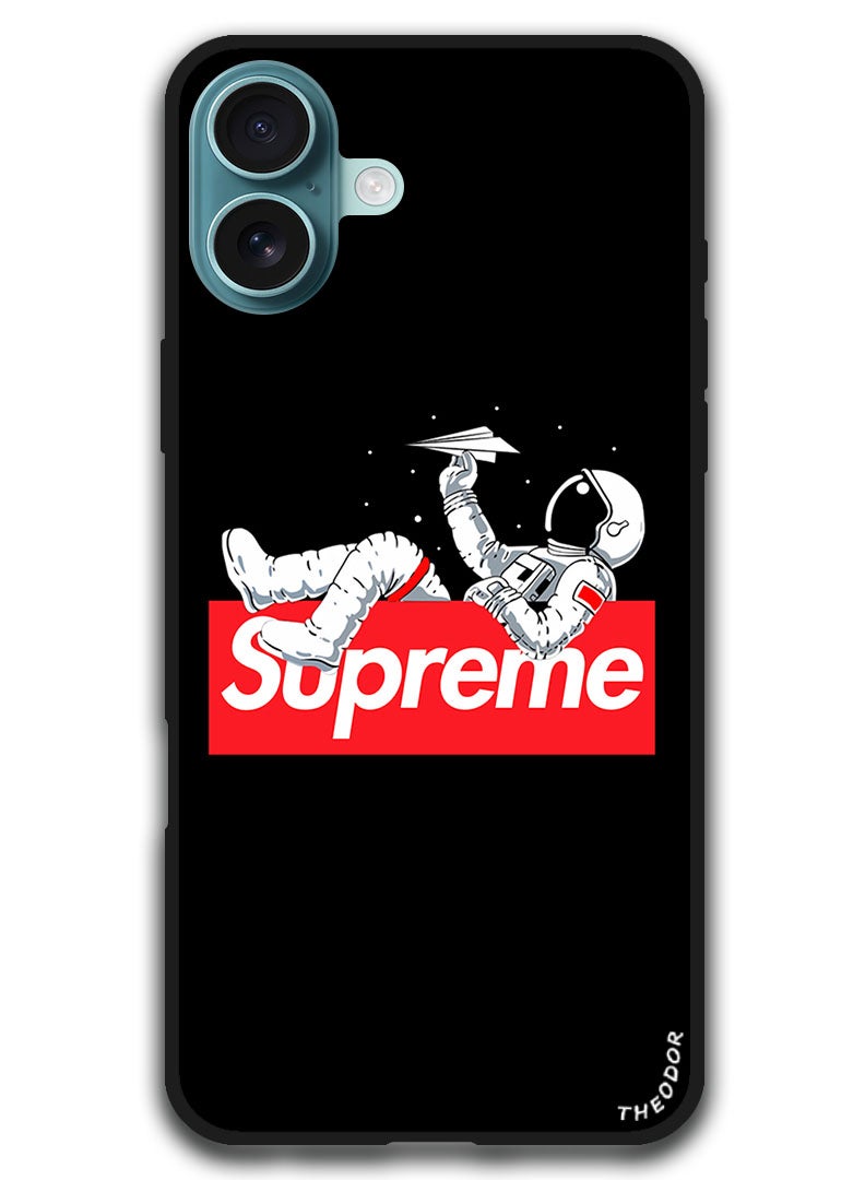 Theodor Protective Case Anti Scratch Shock Proof Bumper Cover For iPhone 16 (6.1)-inch Sup Astronaut - Image 1