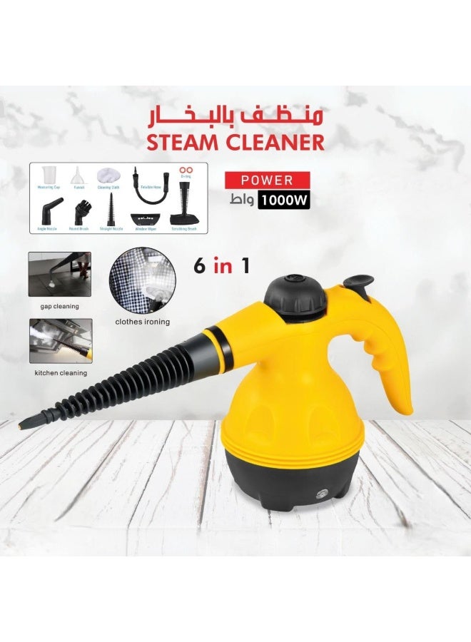 Tradeo Portable 1000W Steam Cleaner 6-in-1 Multi-Purpose Handheld Steamer for Home Cleaning Use - Image 3