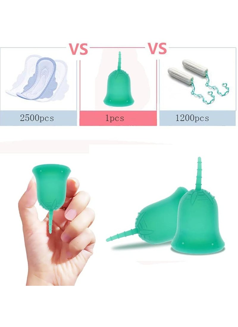 ANYTIME - Anytime Menstrual Cup - Feminine Hygiene Lady Cup Menstrual Cup Reusable Medical Grade Silicone for Women Menstruation Collector, Menstrual Cup Xs (Clear, Small) - Image 1