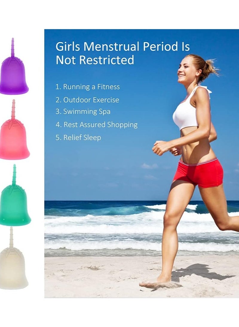 ANYTIME - Anytime Menstrual Cup - Feminine Hygiene Lady Cup Menstrual Cup Reusable Medical Grade Silicone for Women Menstruation Collector, Menstrual Cup Xs (Clear, Small) - Image 1