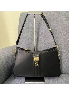 Black Women's Hardware Hanging Decoration Zipper Shoulder Bag Handbag 30cm * 18.5cm * 8cm - pzsku/ZF8D85D3C2AD262A6E8ADZ/45/_/1729213170/c3977452-2494-41d3-85d5-9bb793752d4b