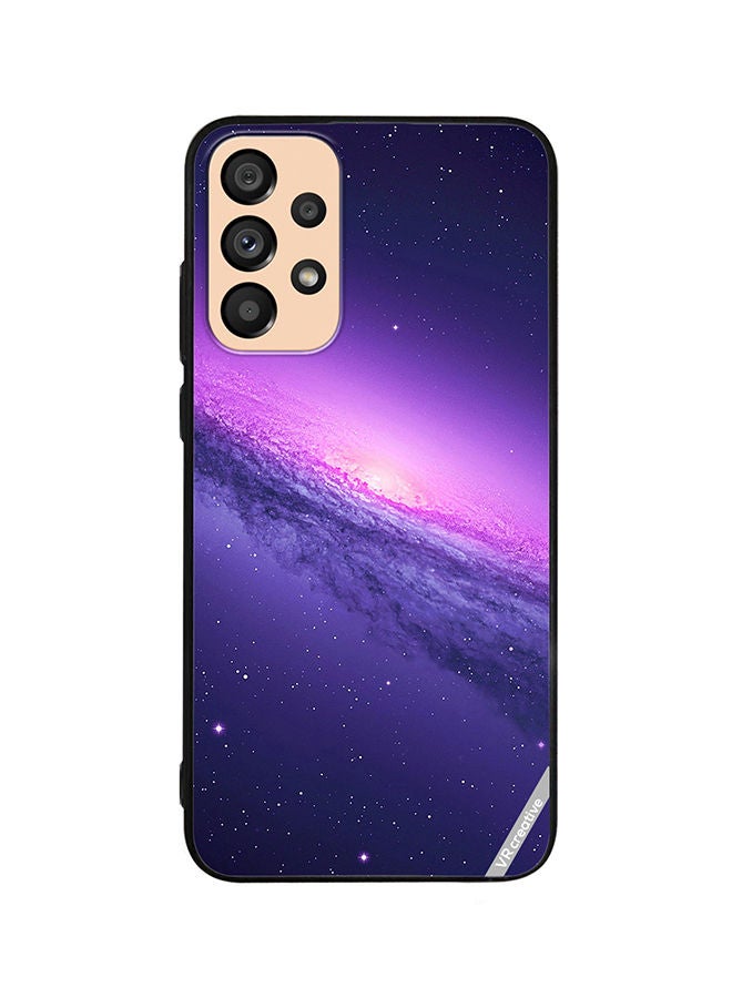 VR CREATIVE Protective Case Cover For Samsung Galaxy A53 5G Abstract Crossed Lines Galaxy Seamless Design Multicolour - Image 1