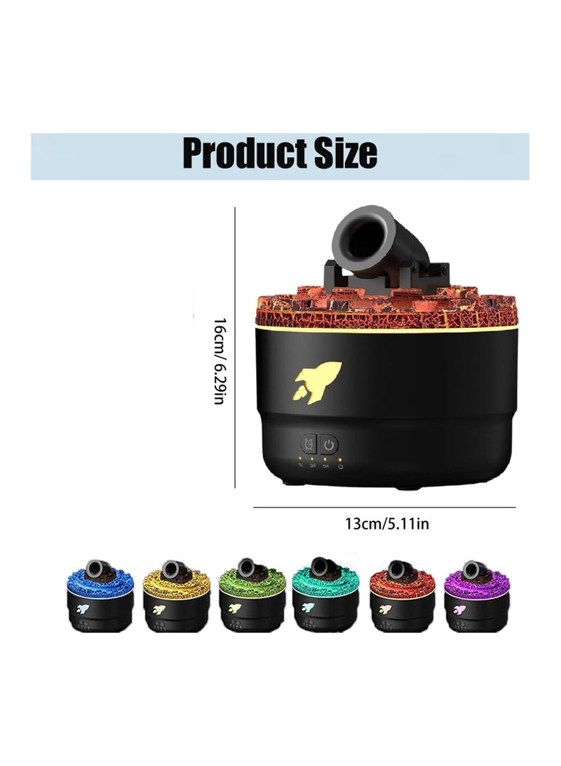 CMGTYYD Cannon Blast Aroma Diffuser, Cannon Humidifier Diffuser, Silent Cannon Blast Turret Aromatherapy Diffuser Aroma Humidifier, Waterless Auto Shut Off Diffuser for Home Office (Black) - Image 2