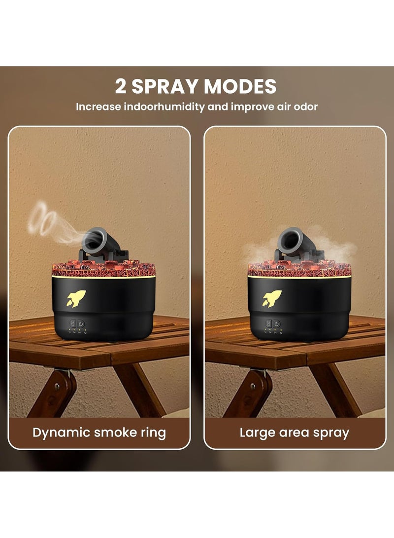 CMGTYYD Cannon Blast Aroma Diffuser, Cannon Humidifier Diffuser, Silent Cannon Blast Turret Aromatherapy Diffuser Aroma Humidifier, Waterless Auto Shut Off Diffuser for Home Office (Black) - Image 3