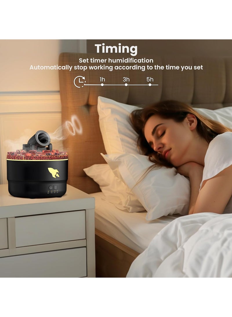 CMGTYYD Cannon Blast Aroma Diffuser, Cannon Humidifier Diffuser, Silent Cannon Blast Turret Aromatherapy Diffuser Aroma Humidifier, Waterless Auto Shut Off Diffuser for Home Office (Black) - Image 5