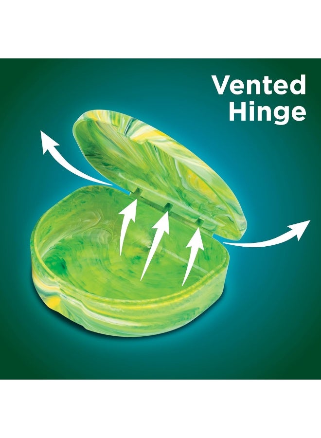 Practicon Brights Marble Retainer Cases, Clear Aligner Case, Dental Orthodontic Retainer Boxes, Mouth Guard Holder, 6 Pack - Image 4