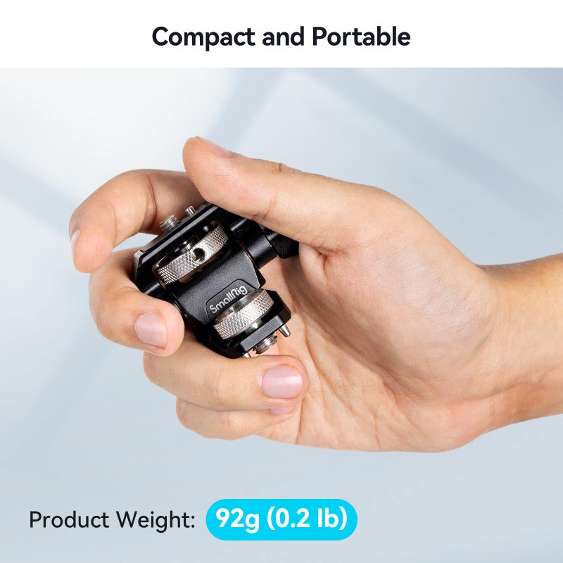 SmallRig Adjustable Camera Monitor Mount for ARRI-Style (Upgrade), 360° Swivel and 180° Tilt Monitor Holder Anti-Twist Support 5” and 7” Field Monitor - Image 5