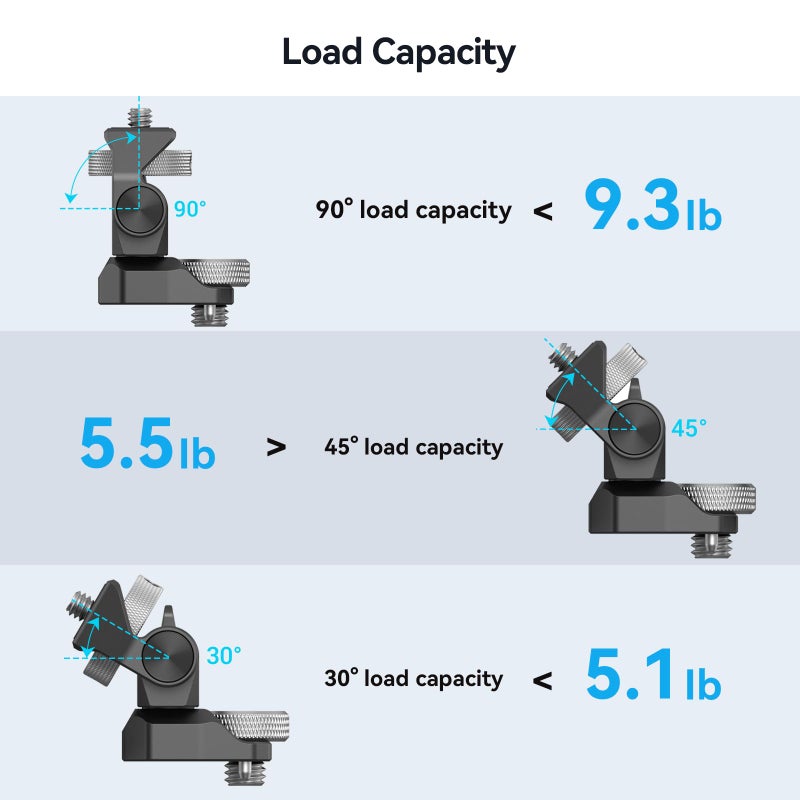SmallRig Adjustable Camera Monitor Mount for ARRI-Style (Upgrade), 360° Swivel and 180° Tilt Monitor Holder Anti-Twist Support 5” and 7” Field Monitor - Image 3