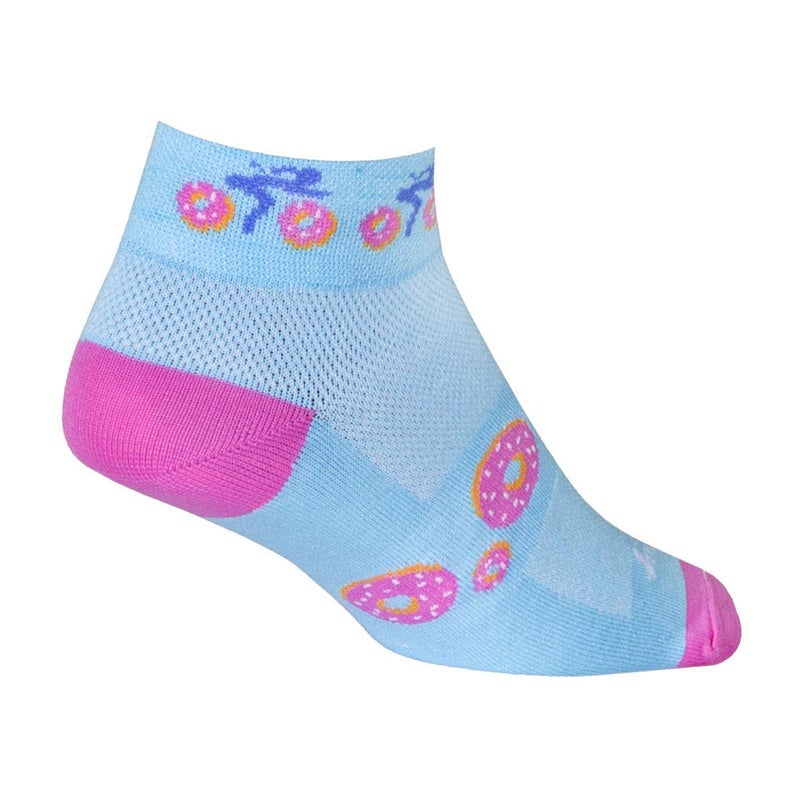 SockGuy, Donut Ride, Classic Sock, Sporty and Stylish, 1 Inch - Small/Medium - Image 5