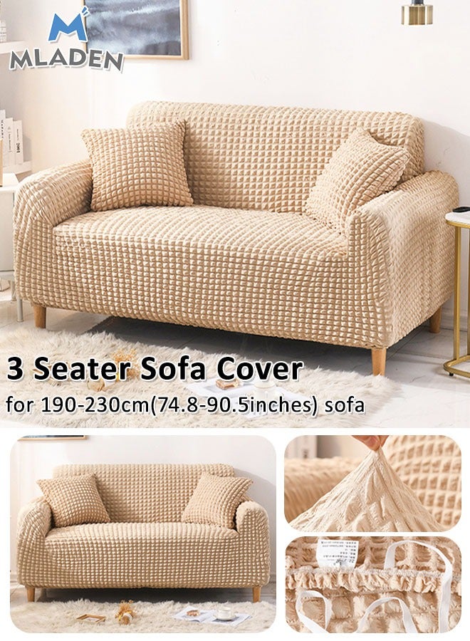 MLADEN غطاء صوفا بغطاء أريكة 1/2/3/4 مقاعد، غطاء أريكة مطاطي قابل للانعكاس، غطاء أريكة عالمي مغلق بالكامل، غطاء أريكة قابل للانعكاس، غطاء واقي للأريكة عالي المرونة غطاء أثاث كرسي - Image 1