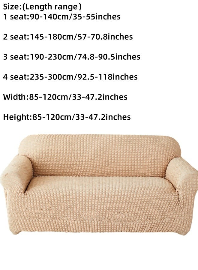 MLADEN غطاء صوفا بغطاء أريكة 1/2/3/4 مقاعد، غطاء أريكة مطاطي قابل للانعكاس، غطاء أريكة عالمي مغلق بالكامل، غطاء أريكة قابل للانعكاس، غطاء واقي للأريكة عالي المرونة غطاء أثاث كرسي - Image 3