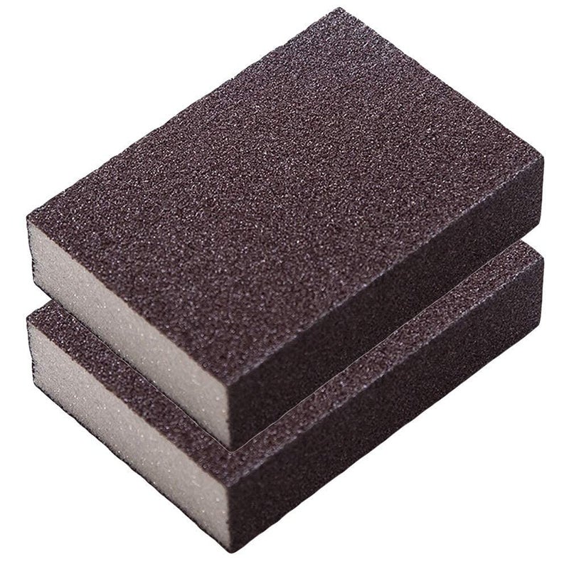 Cozron Cozron Multipurpose Brown Color Hard Surface Like Sand Paper Scrub Sponge Deep Cleaner Eraser Kitchen Tool Perfect for Gas Cleaning Utensils Wood Brown2 - Image 1