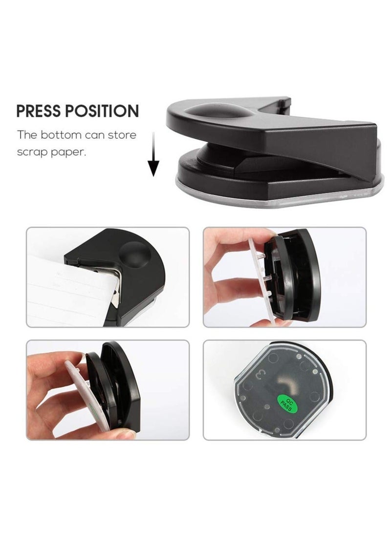ZCM-HAPPY Portable A4 Paper Cutter with Precision Cutting Guide with 1 Piece of Paper Corner Rounder and Photo Corner Cutter, Ideal for Home and Office Use, Scrapbooking, Cardboard and Label Projects - Image 4