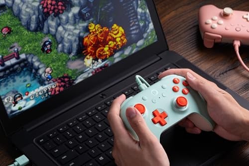 8Bitdo وحدة تحكم 8Bitdo Ultimate 2C السلكية لجهاز الكمبيوتر بنظام ويندوز وأندرويد، مع معدل استقصاء 1000Hz، عصي تحكم بتأثير هول وزر تشغيل بتأثير هول، وزر L4/R4 قابل لإعادة التعيين (نعناع) - Image 2