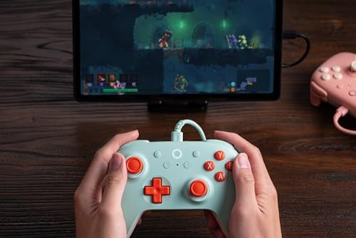 8Bitdo وحدة تحكم 8Bitdo Ultimate 2C السلكية لجهاز الكمبيوتر بنظام ويندوز وأندرويد، مع معدل استقصاء 1000Hz، عصي تحكم بتأثير هول وزر تشغيل بتأثير هول، وزر L4/R4 قابل لإعادة التعيين (نعناع) - Image 3