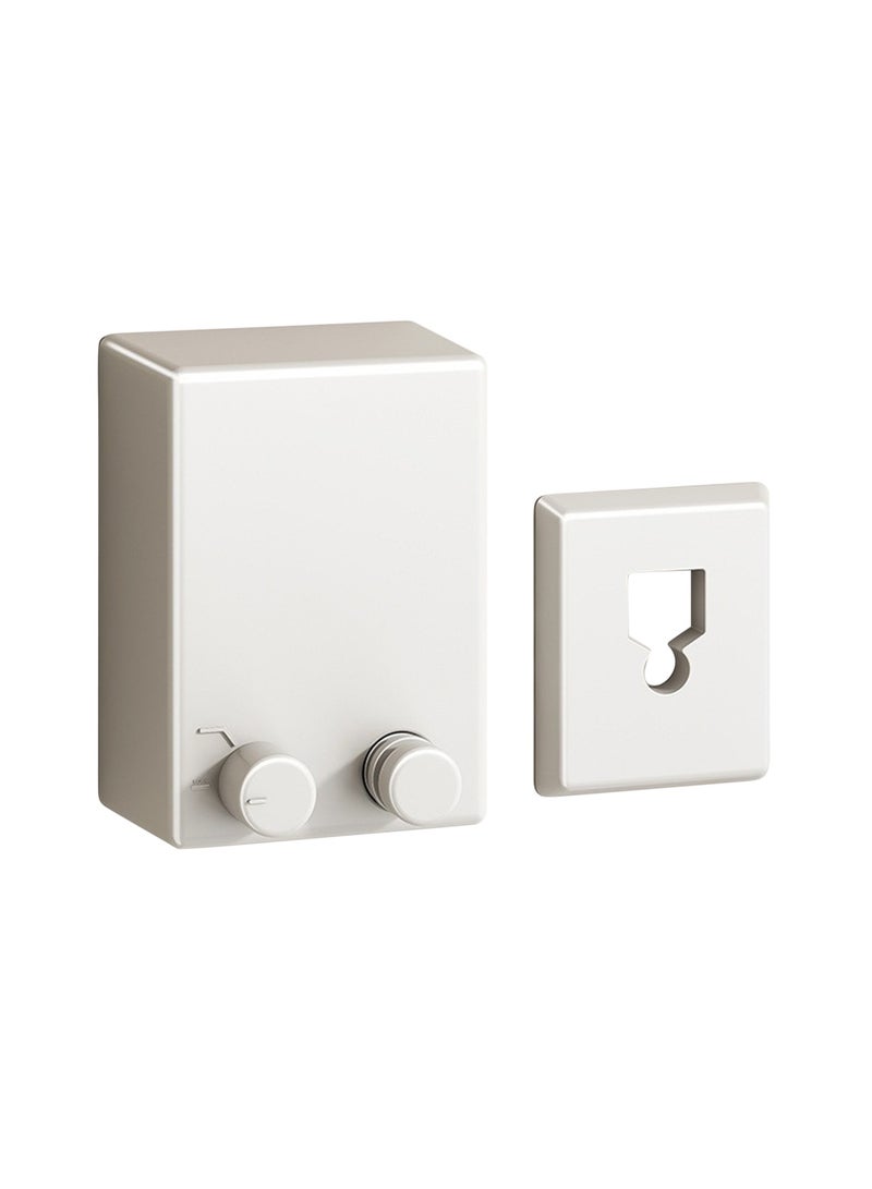 Retractable Wall Mounted Wire Clothesline, White - Image 1