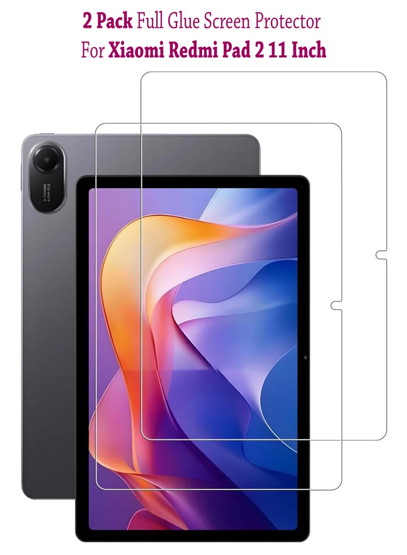 2 Pack Xiaomi Redmi Pad 2 11 Inch Premium Tempered Glass Screen Protector for Xiaomi Redmi Pad 2 11 Inch With Installation Kit  - Image 1