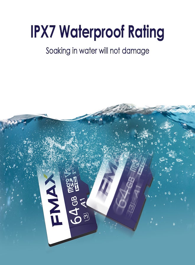 FMAX The 64GB Micro SDXC memory card is the ideal choice for storing high-quality content with a read speed of 95MB/s and a write speed of 38MB/s - Image 5