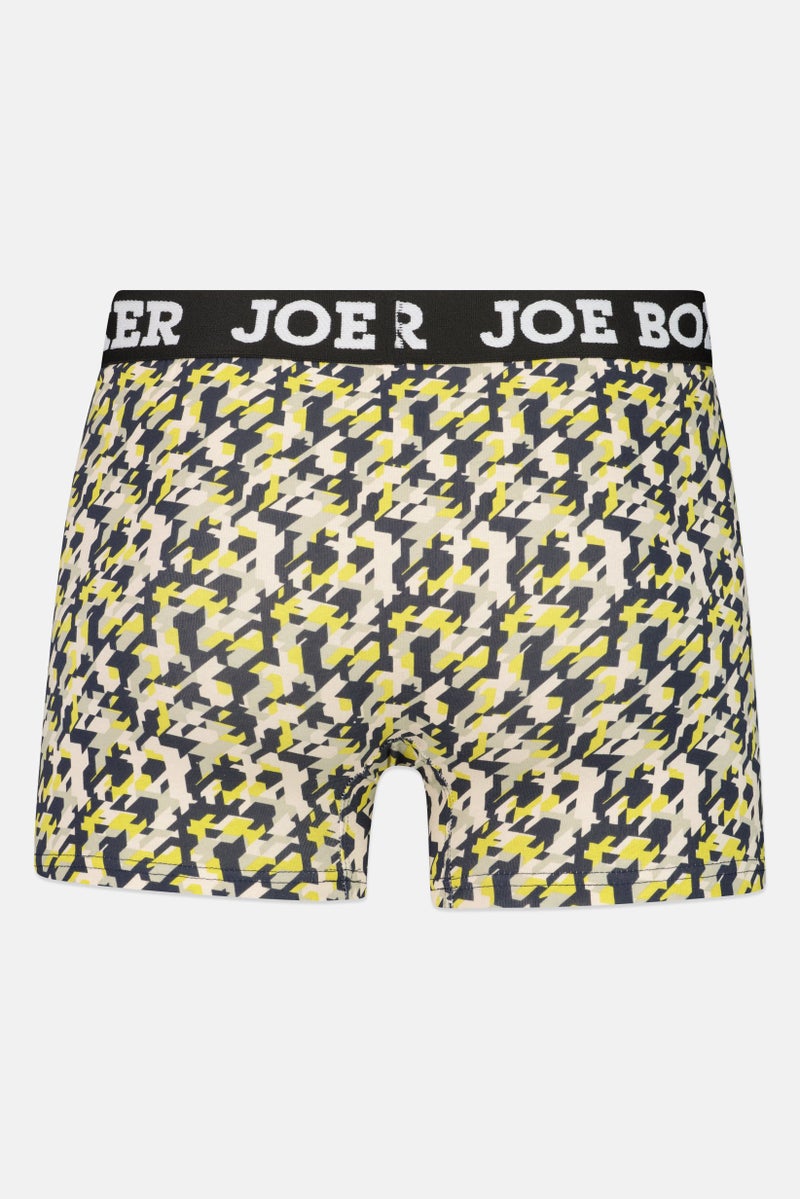 Joe Boxer شورتات بوكسر للرجال من قطعتين بطبعة شاملة، متعدد الألوان - Image 2