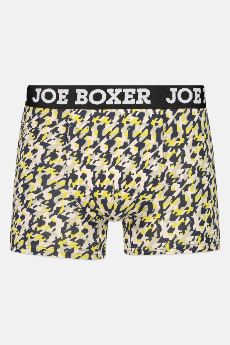 Joe Boxer شورتات بوكسر للرجال من قطعتين بطبعة شاملة، متعدد الألوان - Image 4