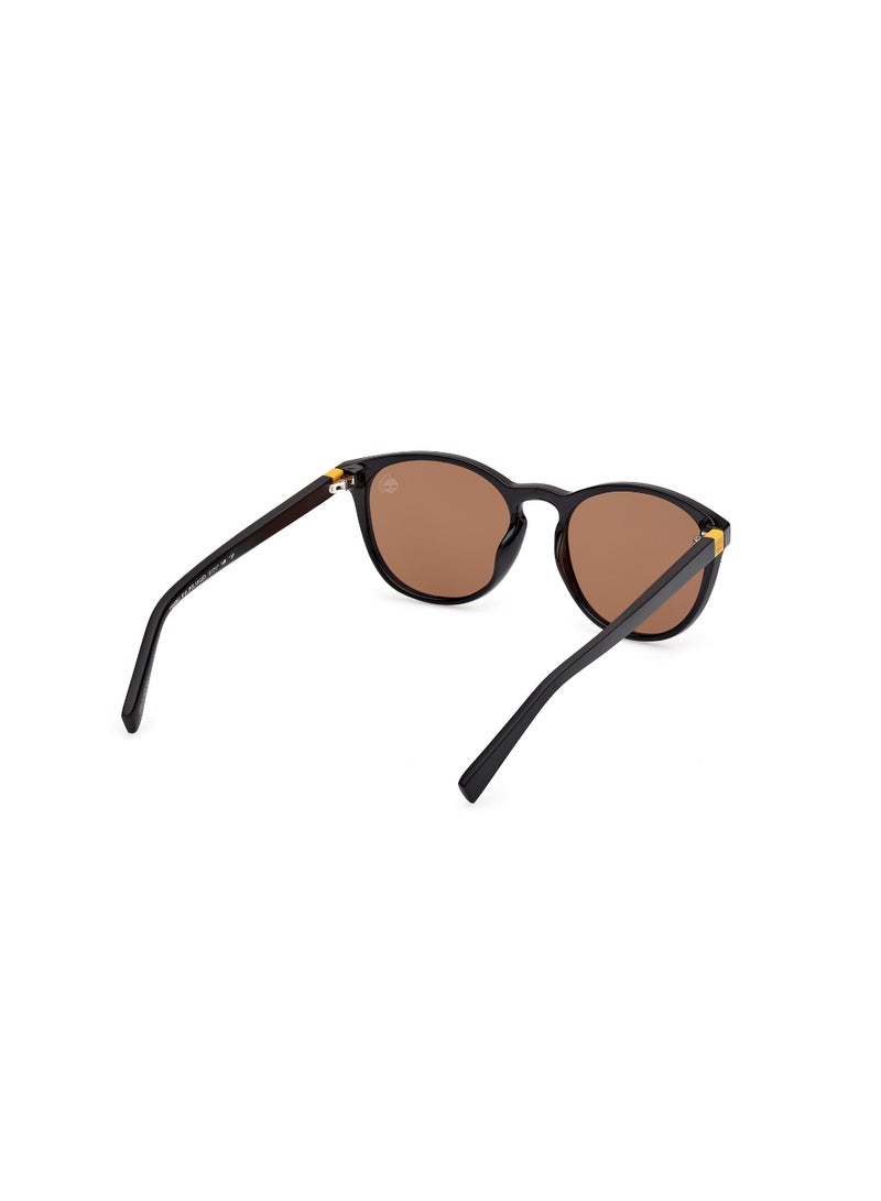 TIMBERLAND FULL RIM TEEN BOY ROUND BLACK INJECTED SUNGLASSES - Image 5