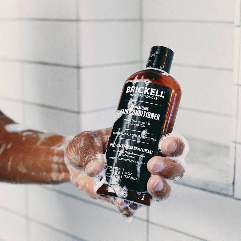 Brickell Men's Products Brickell Men's Revitalizing Hair Conditioner for Men, Natural and Organic Nourishing Hair Conditioner, Restores Shine and Moisture, 8 Ounce, Scented, New Formula - Image 4