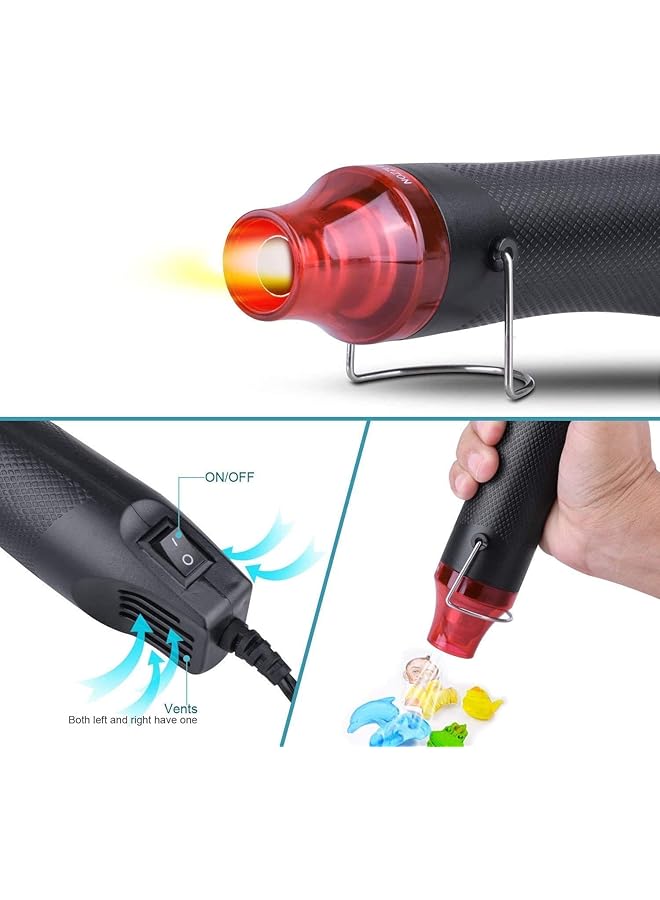 إيروريكس مسدس حراري صغير محمول باليد، مسدس هواء ساخن للحرف اليدوية، نقش راتنج الإيبوكسي، غلاف الانكماش، طين الفينيل، إصلاح الهاتف - Image 5