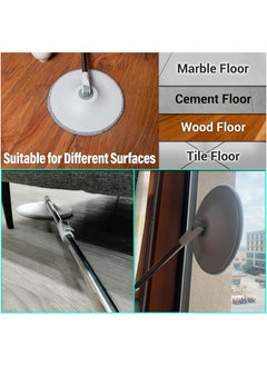 ARNOTEC Bucket Quick Spin Mop with 2 Microfiber Wet Dry Mophead Floor Cleaning pocha Extendable Handle Removable Wringer 360° Floor Cleaner Mopping Set Reversible  - Image 4