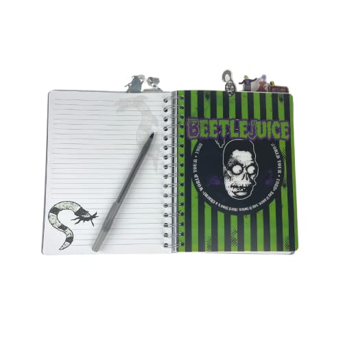 Innovative Designs Beetlejuice Tab Journal Notebook, Spiral Bound, 144 Lined Pages, 8 x 7 inche - Image 3