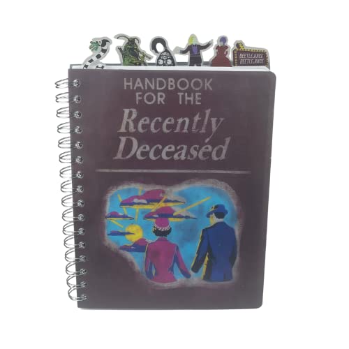 Innovative Designs Beetlejuice Tab Journal Notebook, Spiral Bound, 144 Lined Pages, 8 x 7 inche - Image 1