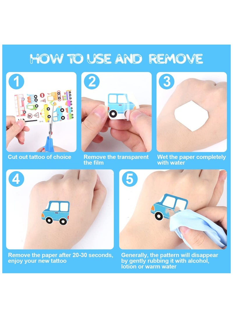 قوس قزح أورينبو وشم مؤقت للأطفال 40 ورقة تتوهج في الظلام، ملصقات وشم كرتونية مختلطة الأنماط، وشم مضيء مع حيوانات قرش وديناصور وشم روبوت فضائي مزيف لمستلزمات الحفلات - Image 2